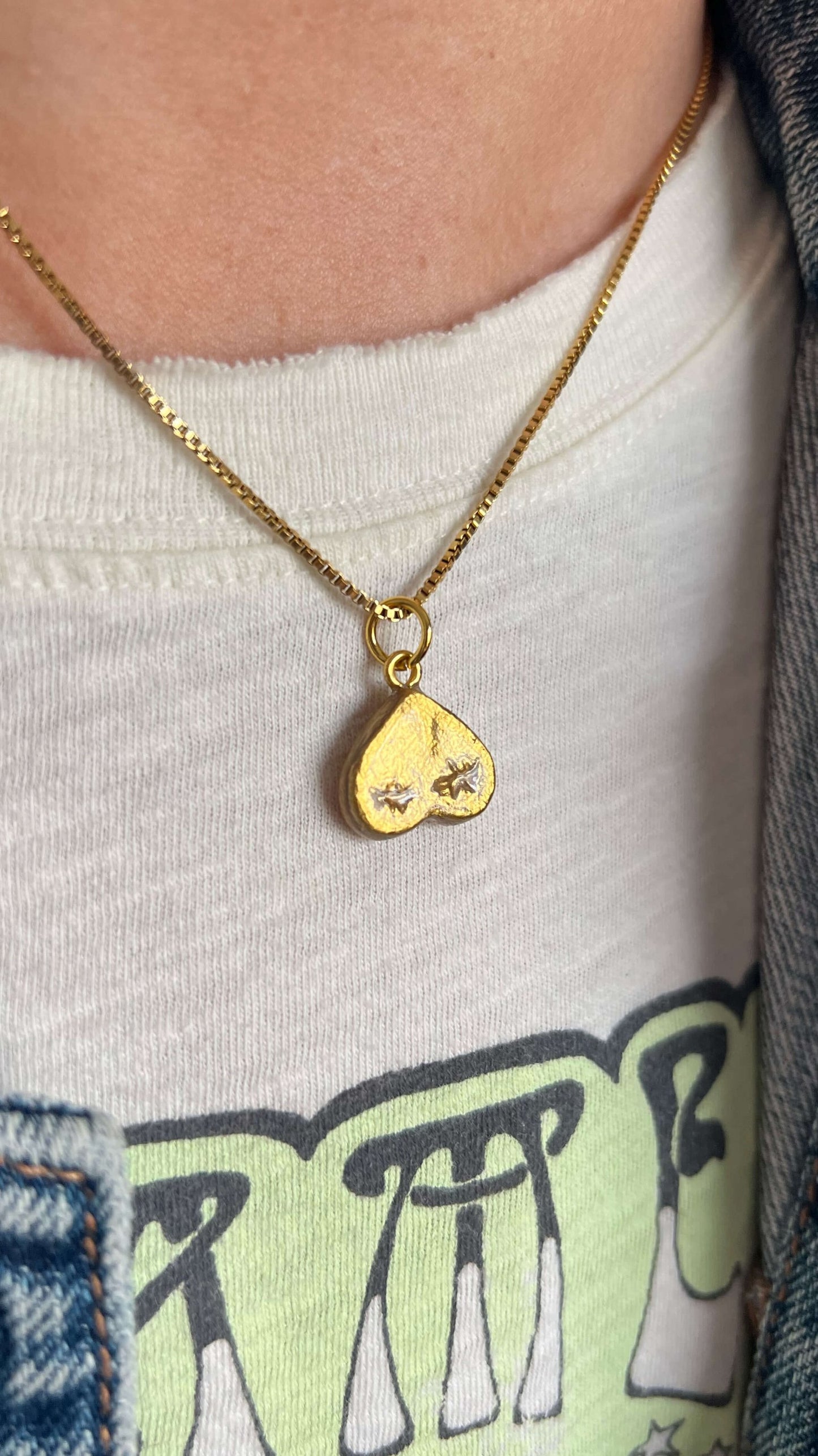 Heart Boob Necklace - Double Scar