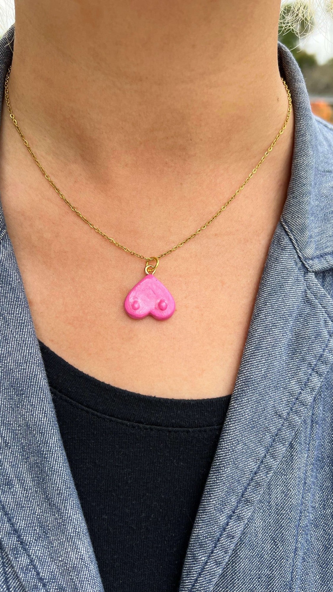 Heart Boob Necklace