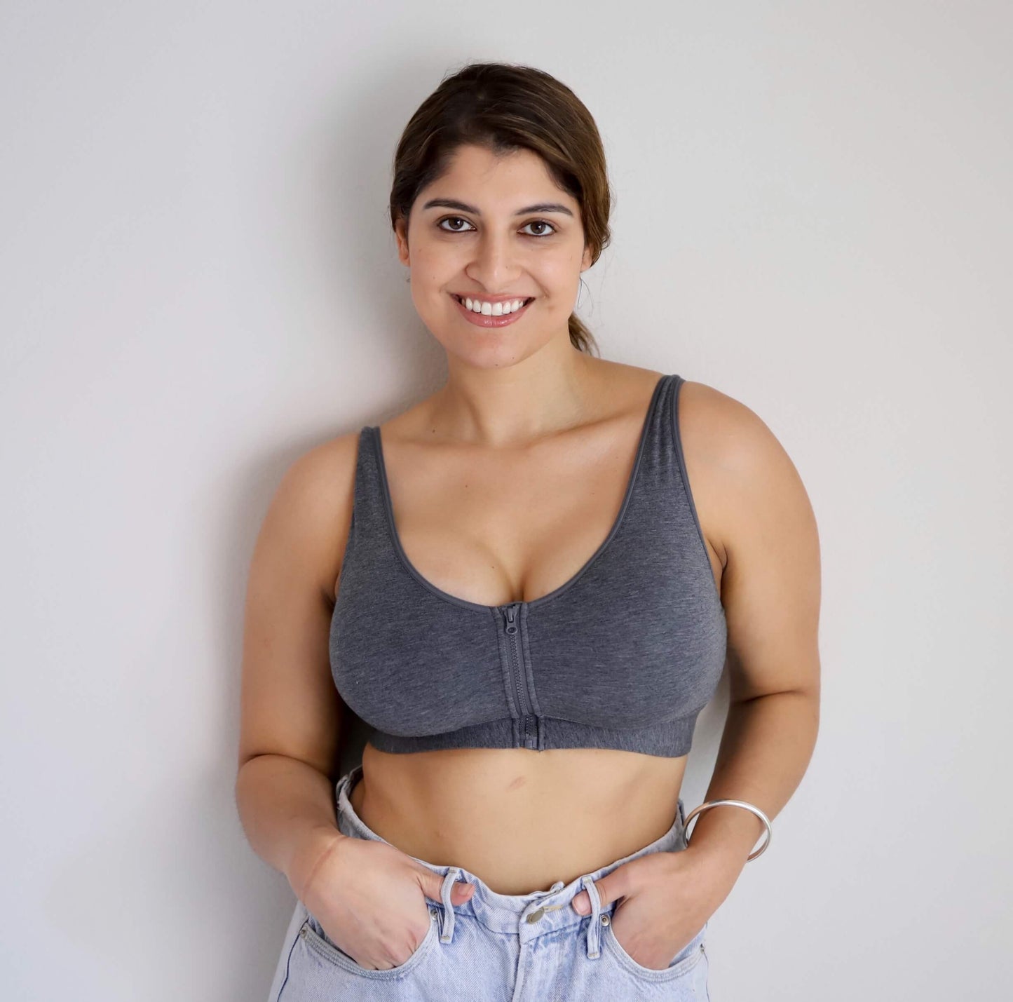 Wilderness  – Front Closure Bralette, Gray