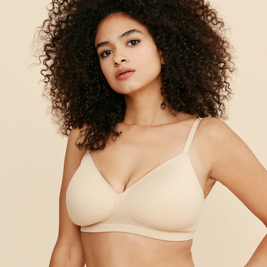 Padded Post Mastectomy Bra Buff Colour