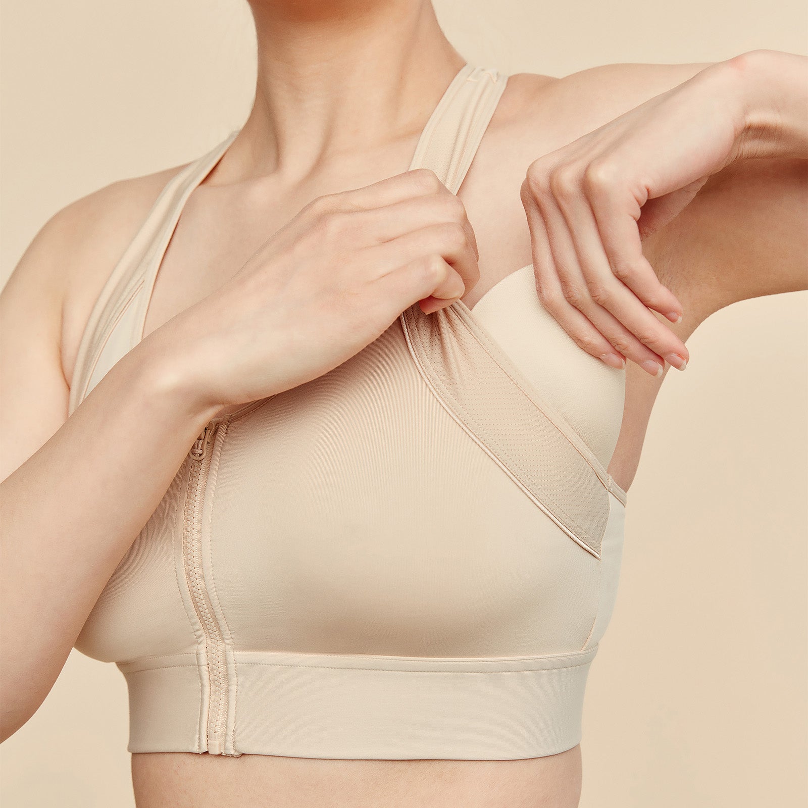 front closure mastectomy sports bra